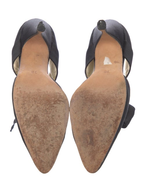 Escada Satin D'Orsay Pumps