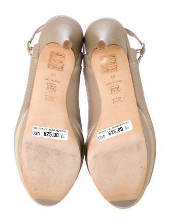 Escada Leather Slingback Pumps