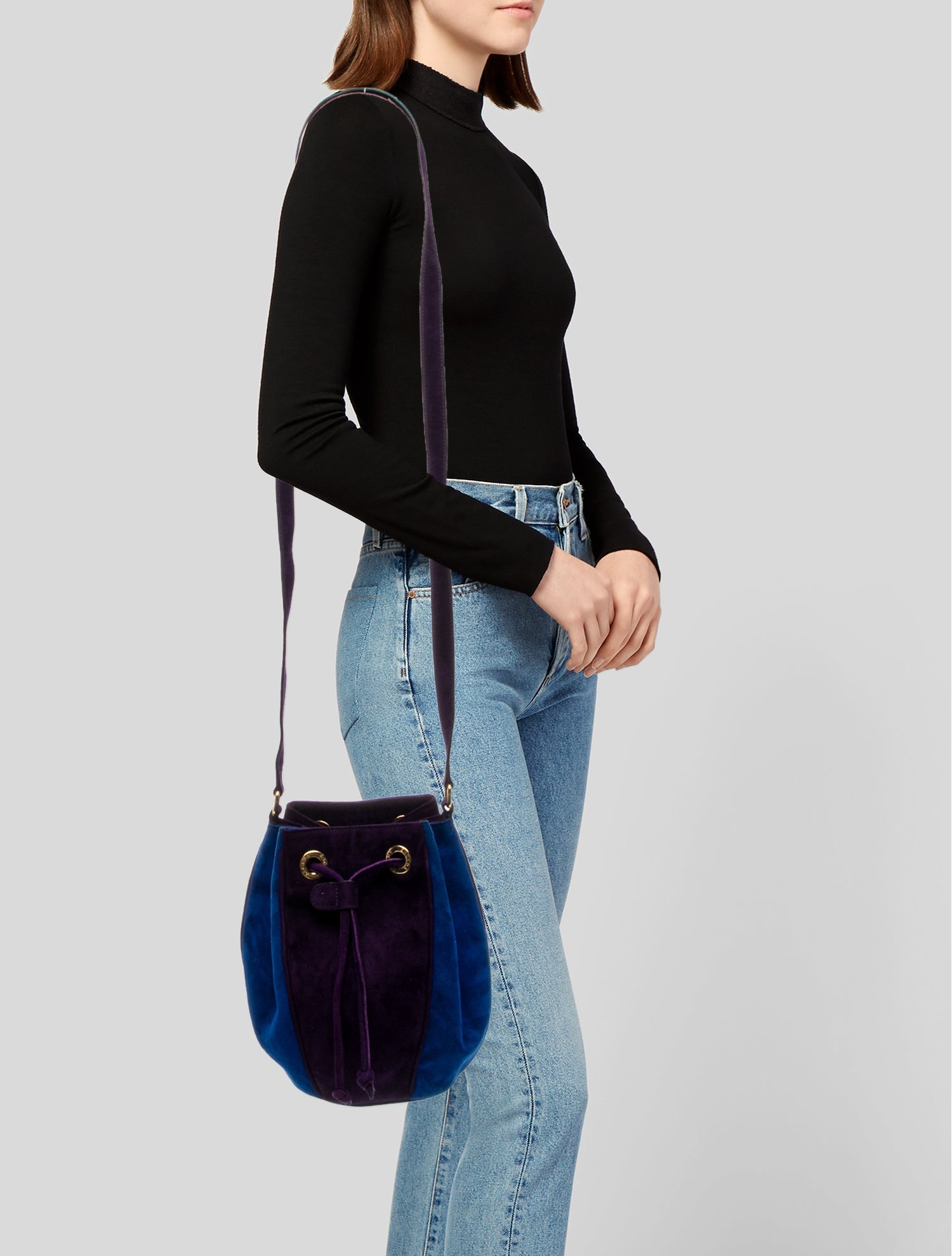 Escada Suede Bucket Bag