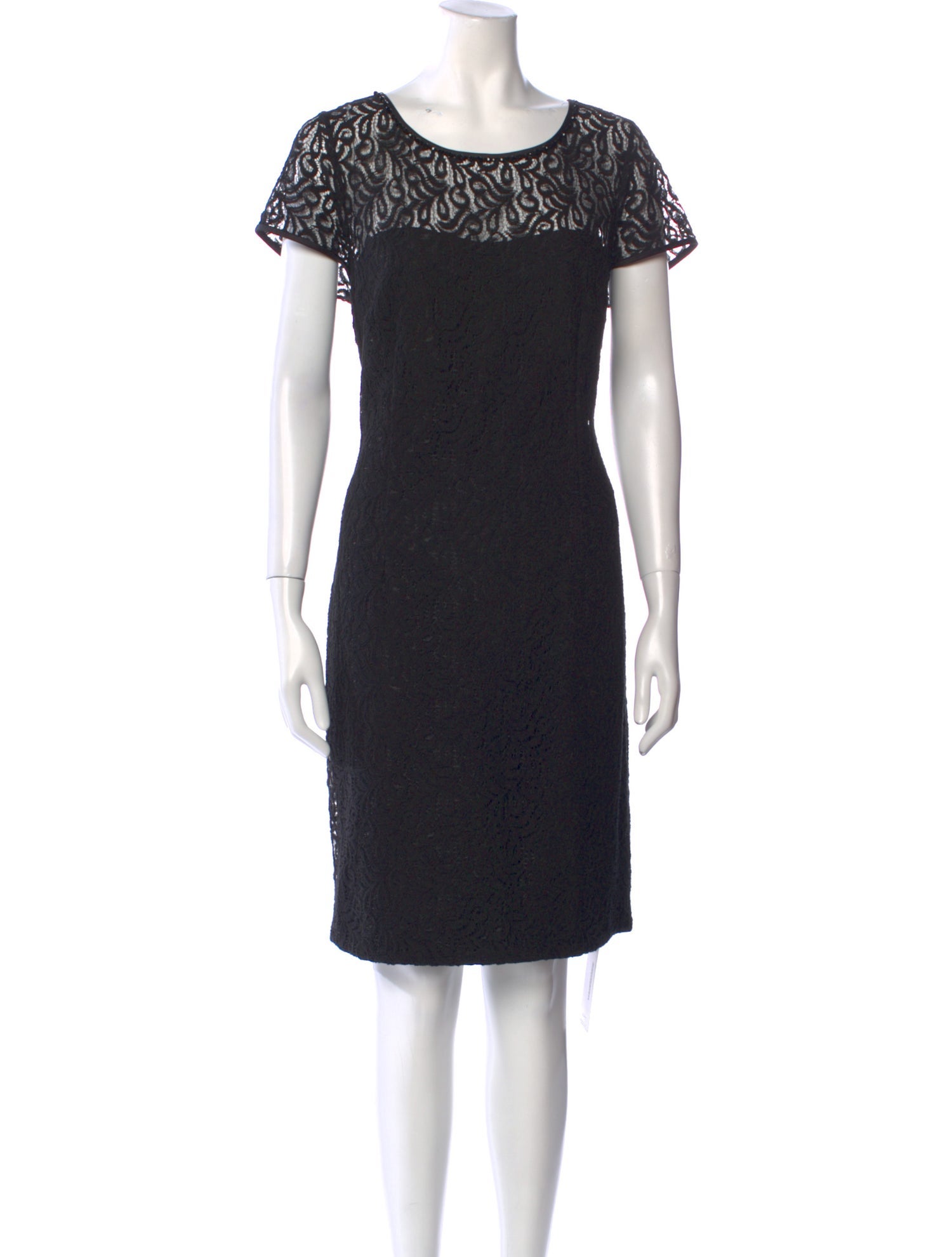 Escada Lace Pattern Knee-Length Dress