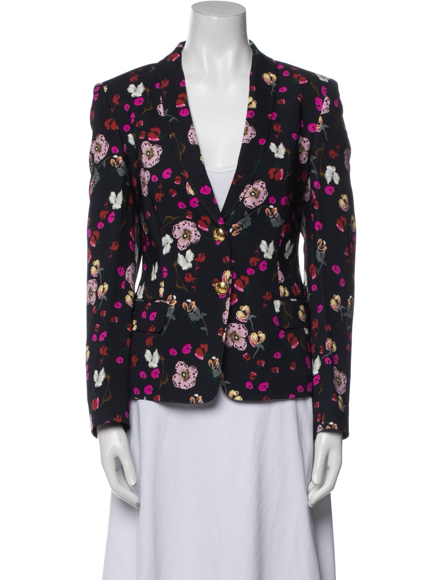 Escada Floral Print Blazer