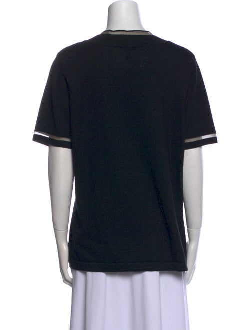 Escada V-Neck Short Sleeve Top