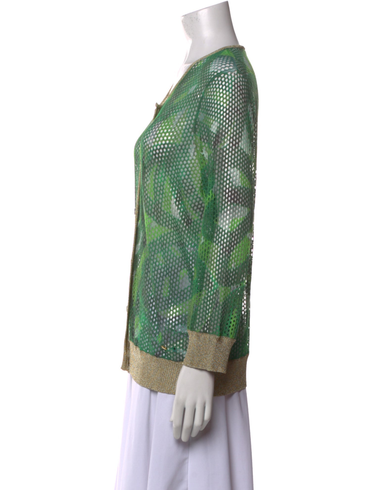 Escada Printed V-Neck Sweater