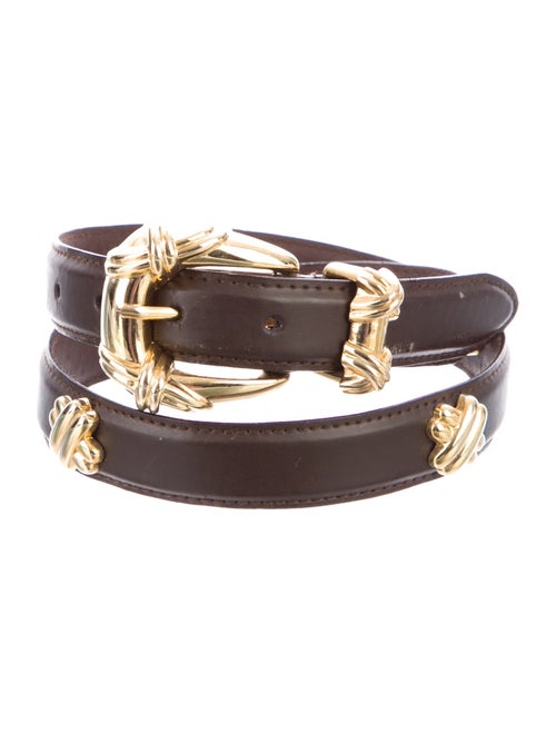 Escada Skinny Leather Belt