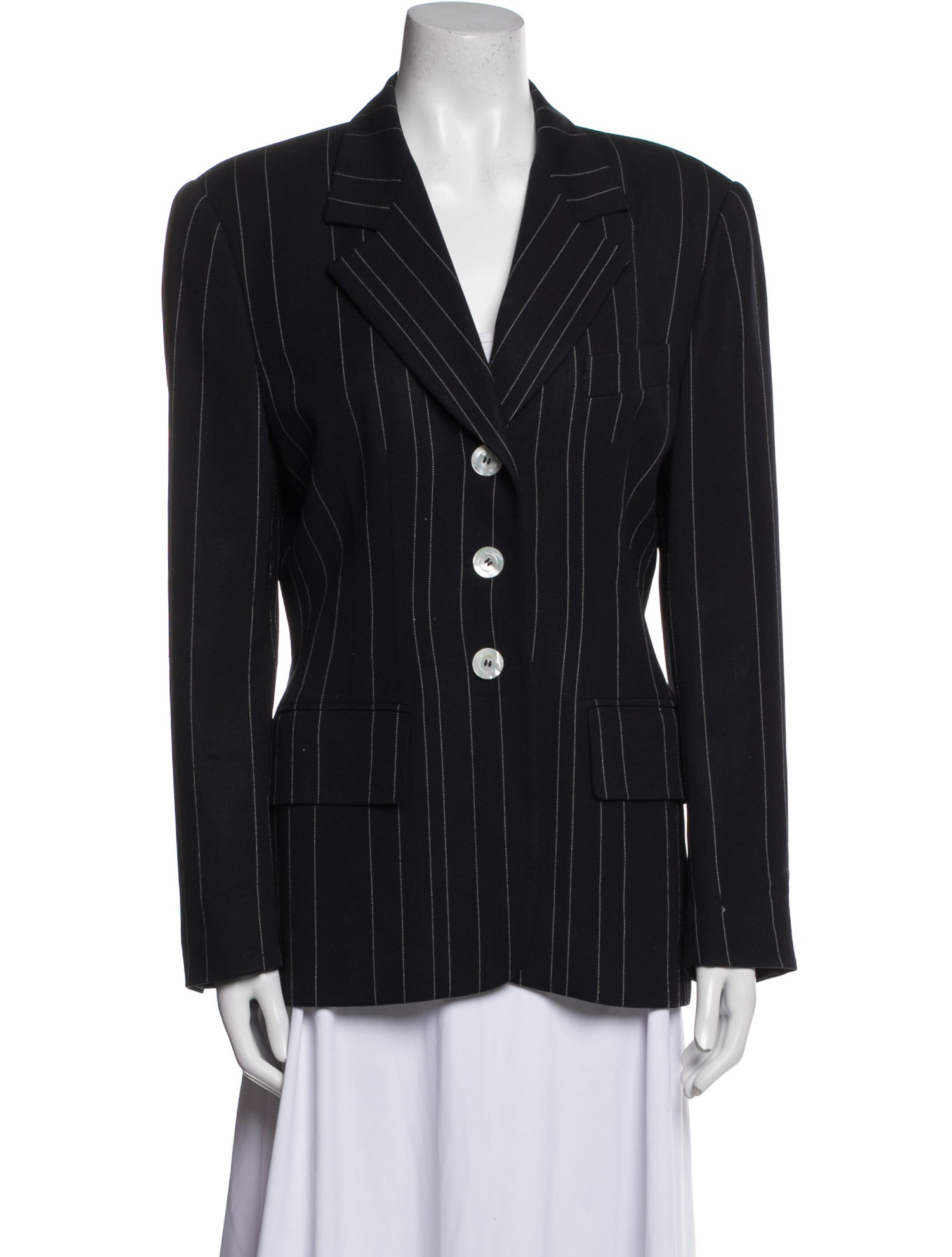 Escada Wool Striped Blazer