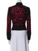 Escada Silk Floral Print Evening Jacket