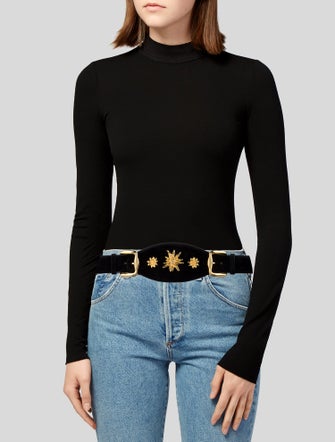 Escada Wide Suede Belt