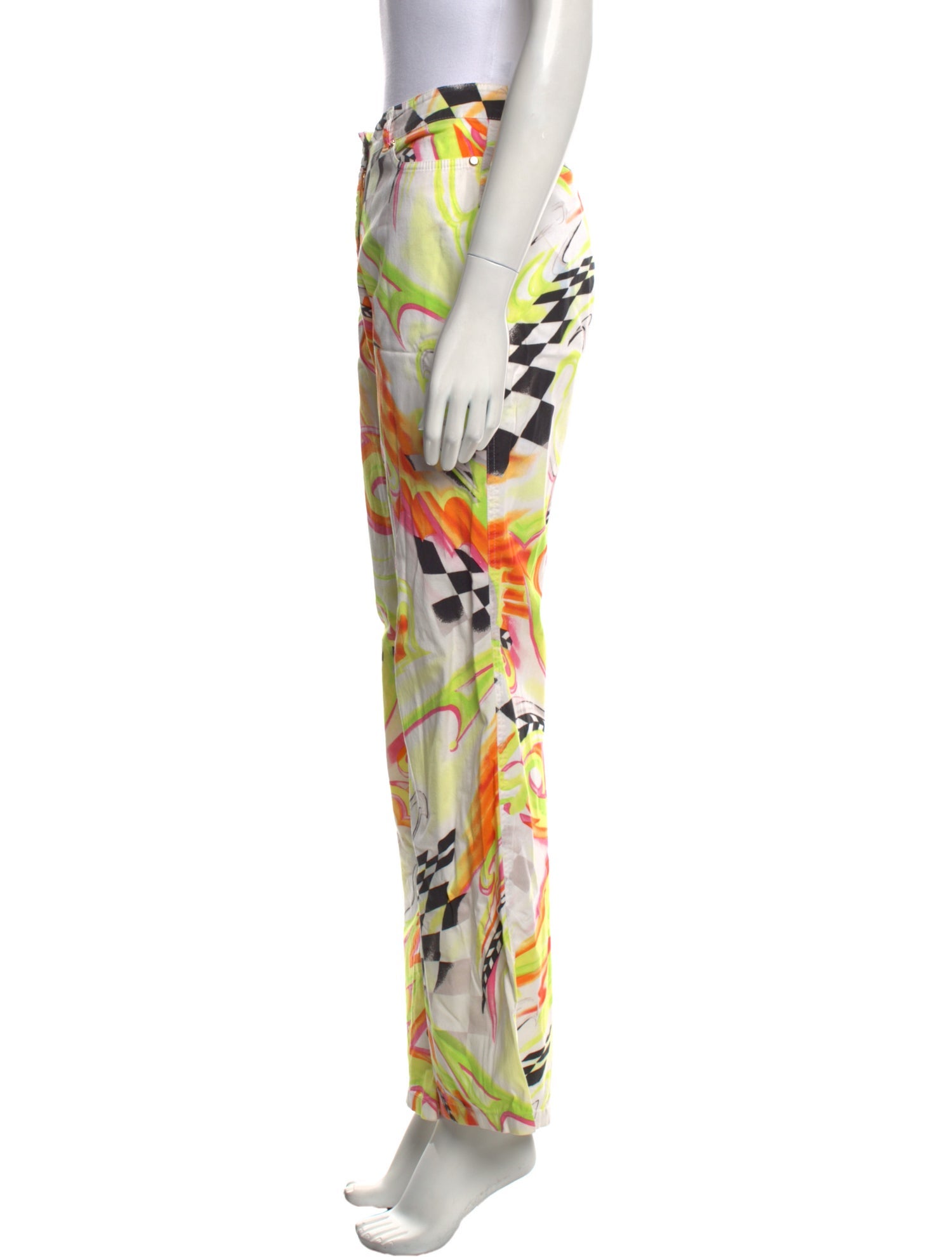Escada Printed Wide Leg Pants
