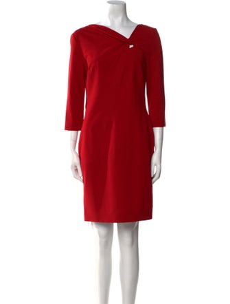 Escada One-Shoulder Mini Dress