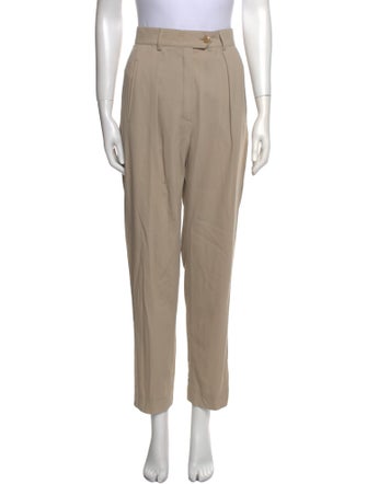 Escada Silk Straight Leg Pants