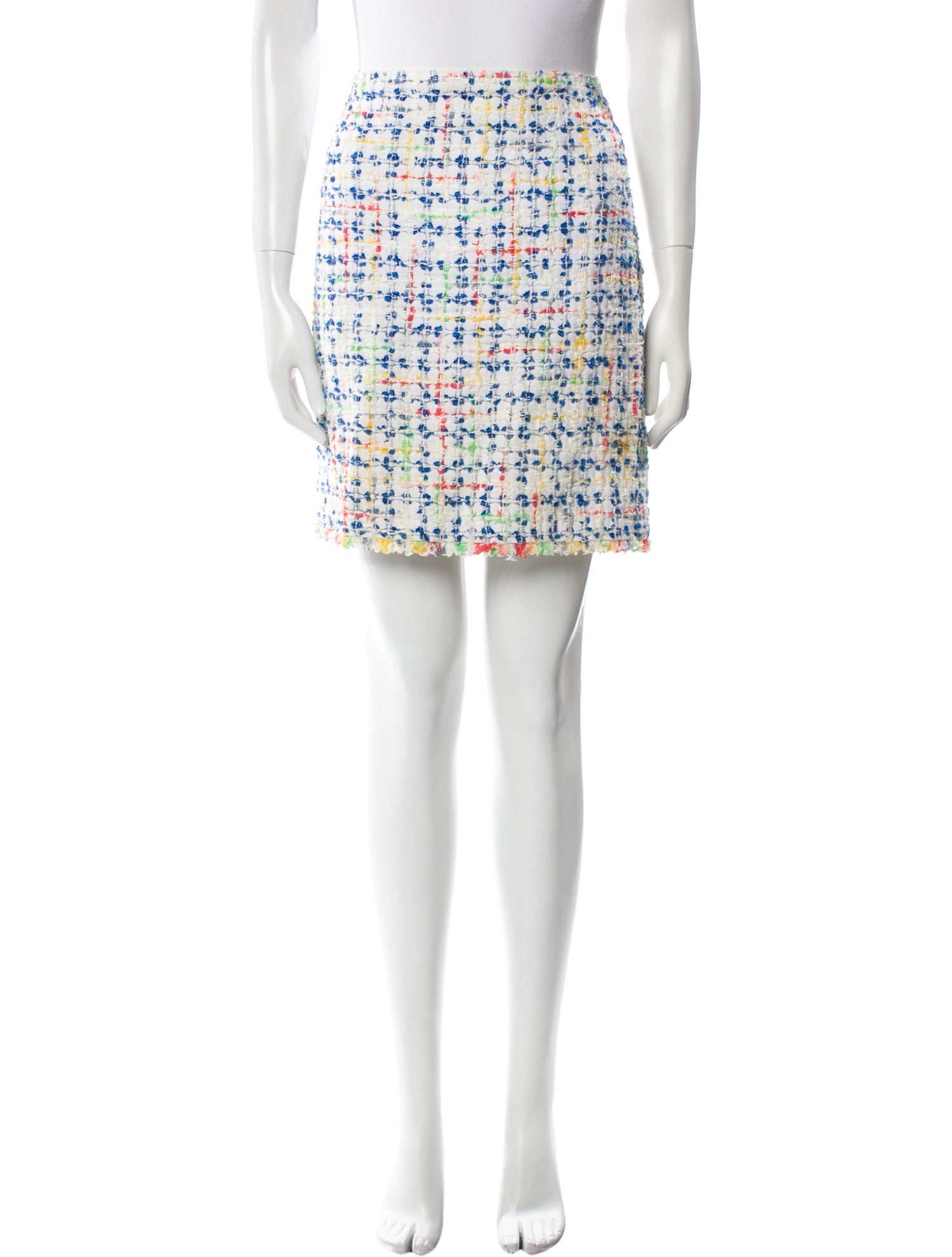 Escada Tweed Pattern Mini Skirt