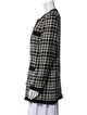 Escada Margaretha Ley Wool Plaid Print Evening Jacket