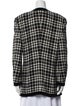 Escada Margaretha Ley Wool Plaid Print Evening Jacket