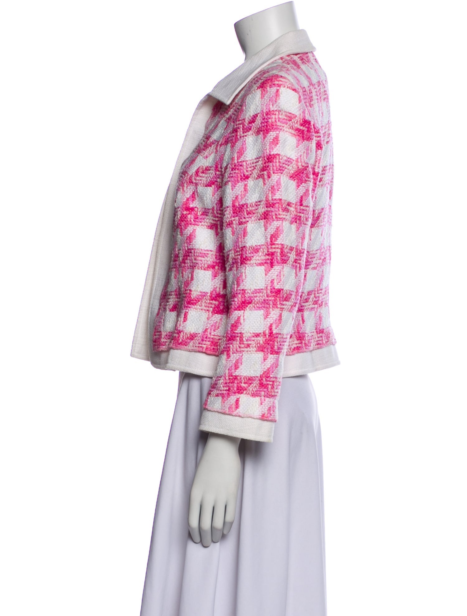 Escada Houndstooth Print Blazer