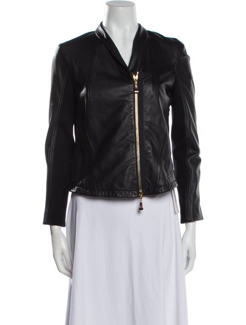 Escada Leather Biker Jacket