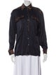 Escada Long Sleeve Button-Up Top