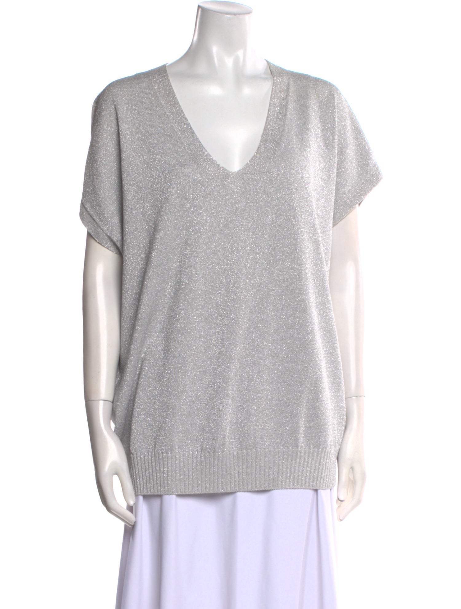 Escada V-Neck Short Sleeve T-Shirt