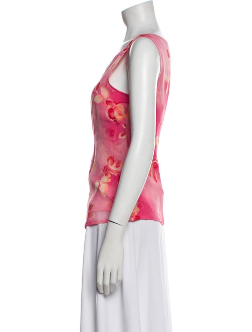 Escada Silk Floral Print Blouse