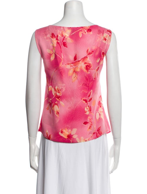Escada Silk Floral Print Blouse