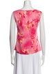 Escada Silk Floral Print Blouse