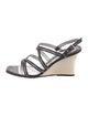 Escada Leather Slingback Sandals
