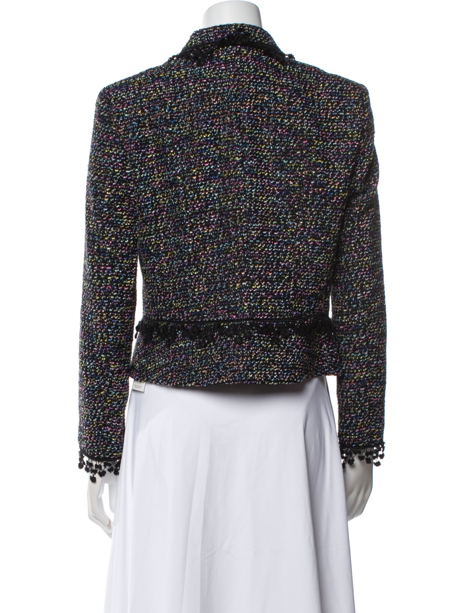 Escada Virgin Wool Tweed Pattern Blazer