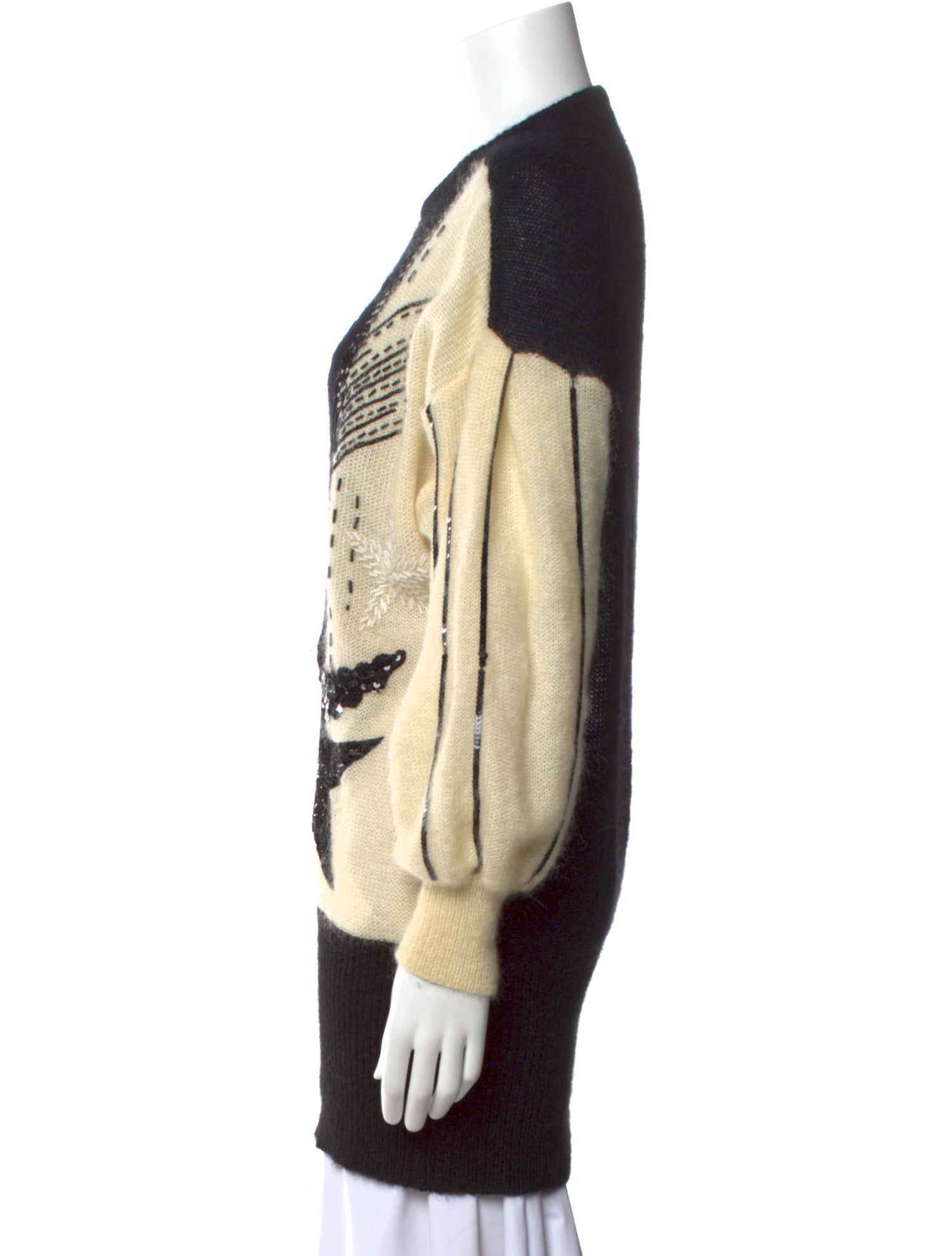 Escada Mohair Printed Sweater