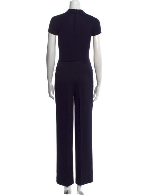 Escada Virgin Wool Mock Neck Jumpsuit