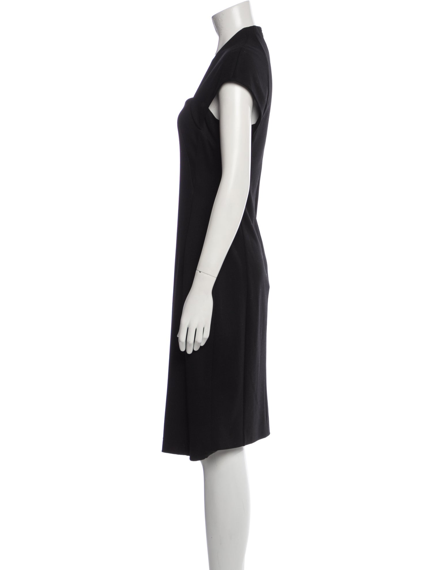 Escada Square Neckline Midi Length Dress
