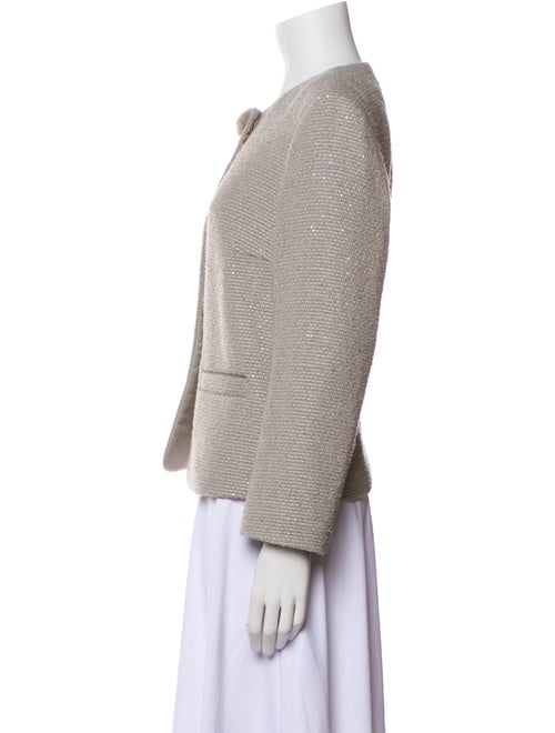 Escada Virgin Wool Tweed Pattern Jacket
