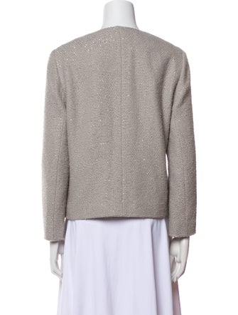 Escada Virgin Wool Tweed Pattern Jacket