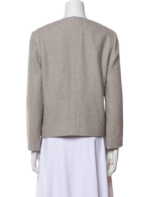 Escada Virgin Wool Tweed Pattern Jacket