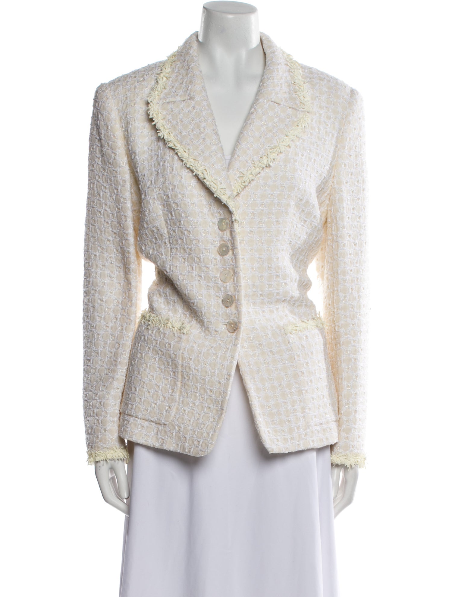 Escada Tweed Tweed Pattern Blazer w/ Tags