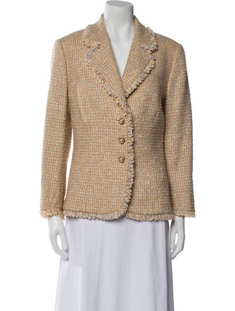 Escada Wool Tweed Pattern Blazer