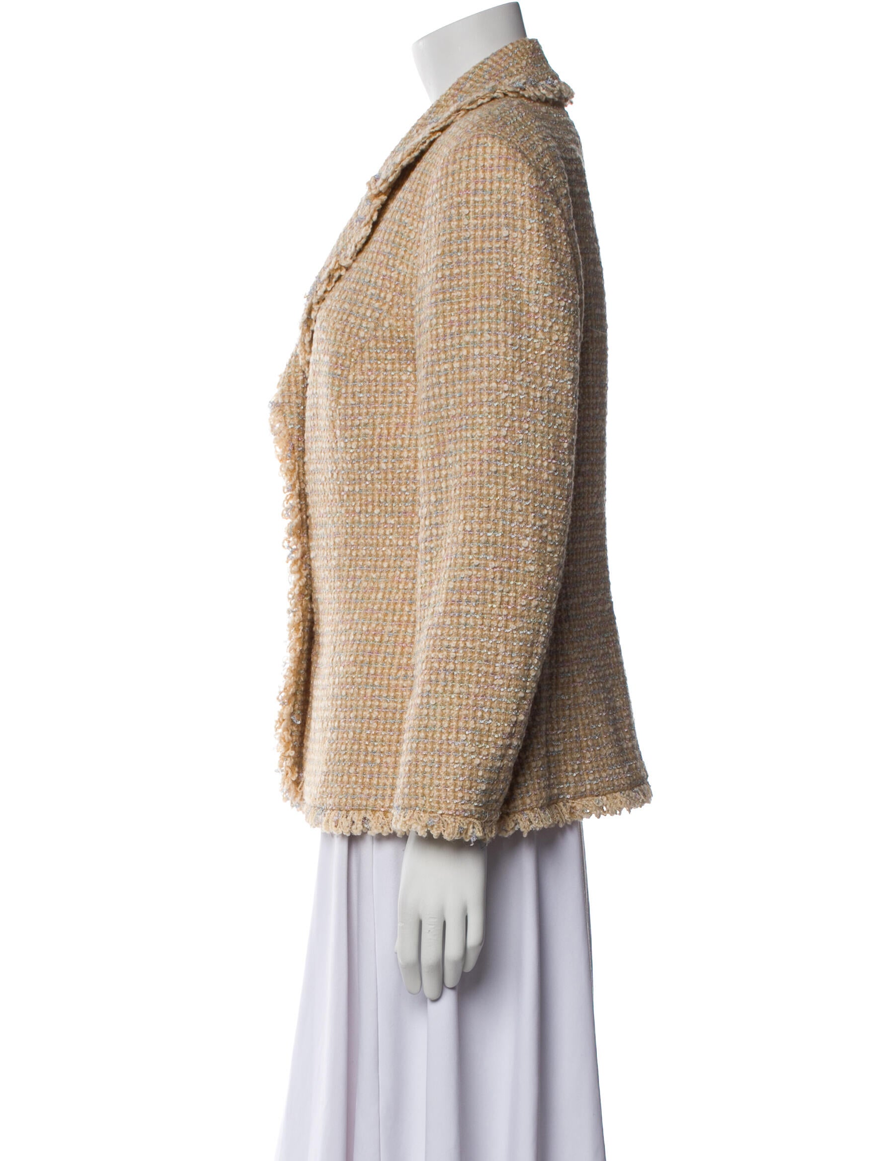 Escada Wool Tweed Pattern Blazer