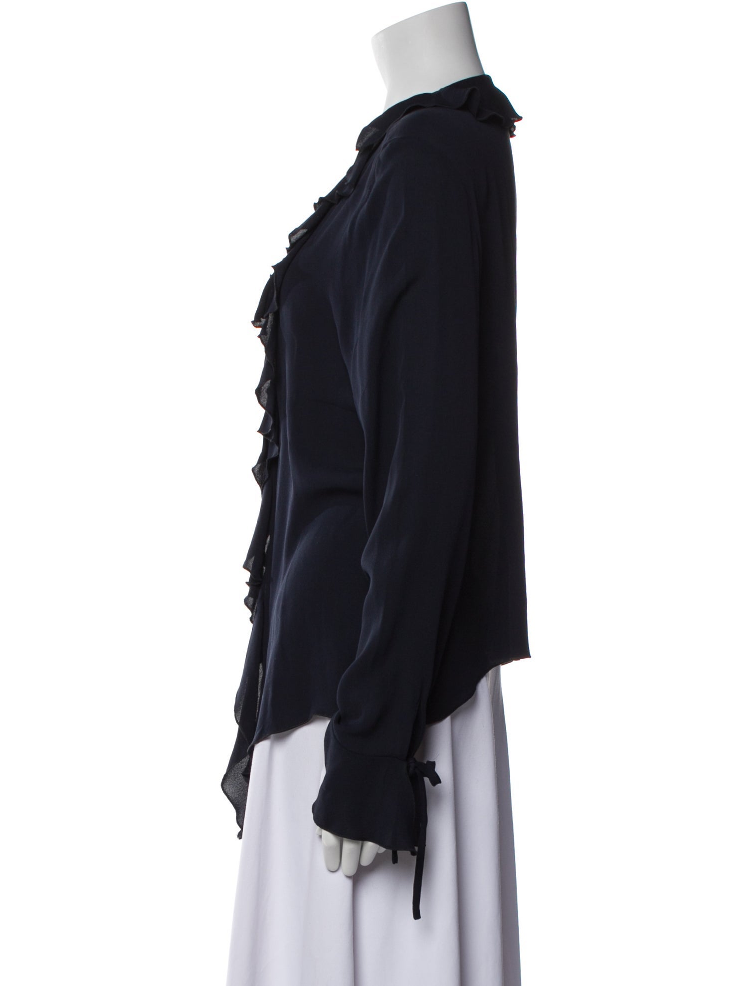 Escada Silk V-Neck Blouse