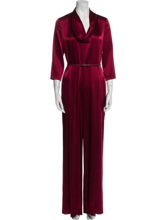 Escada V-Neck Jumpsuit