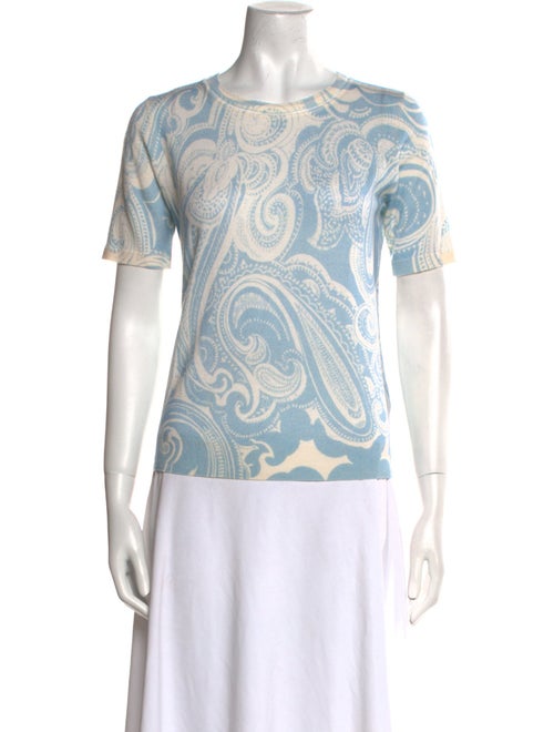 Escada Wool Paisley Print Sweater