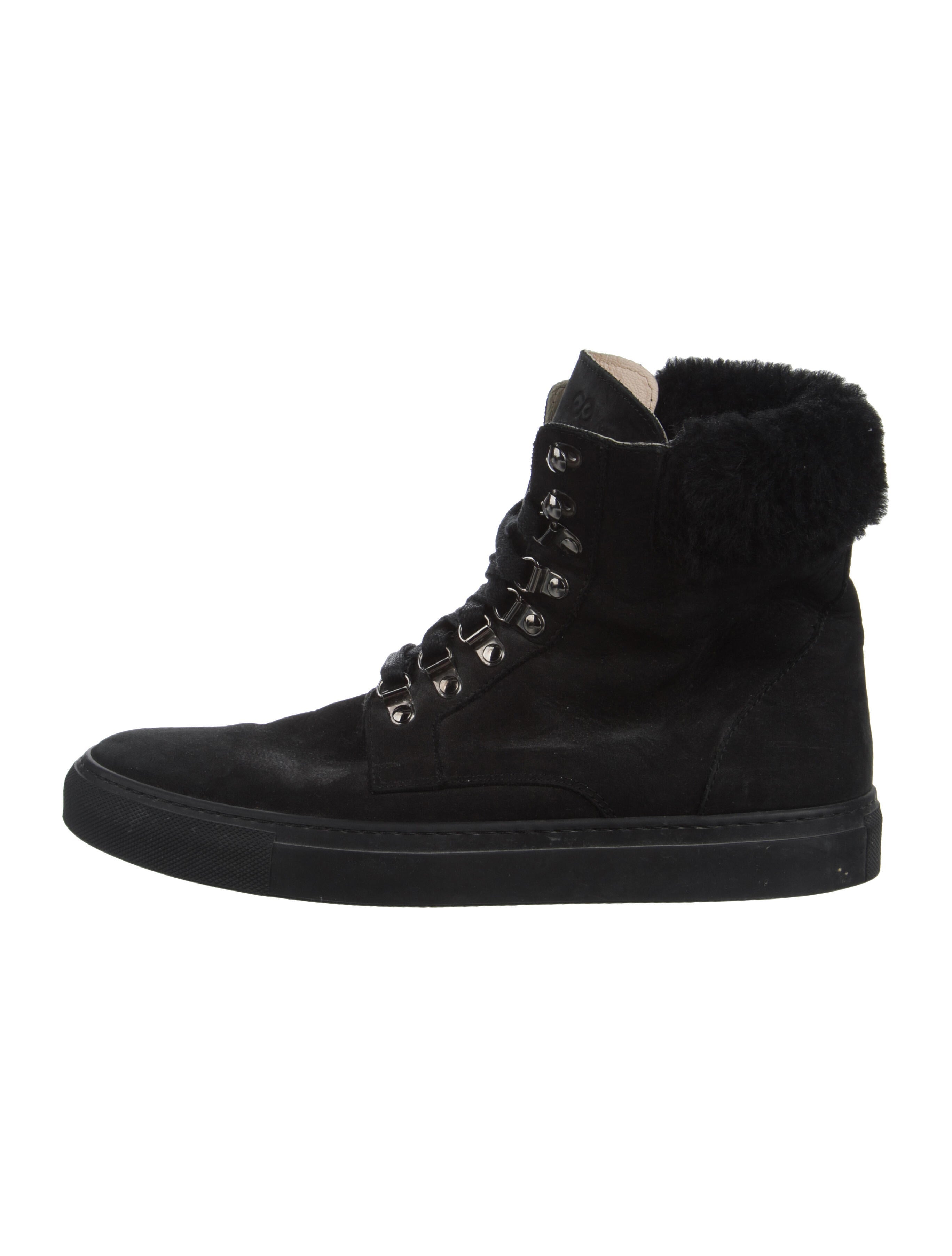 Escada Suede Combat Boots