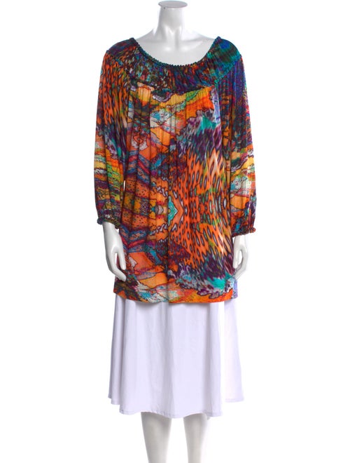 Escada Printed Scoop Neck Tunic
