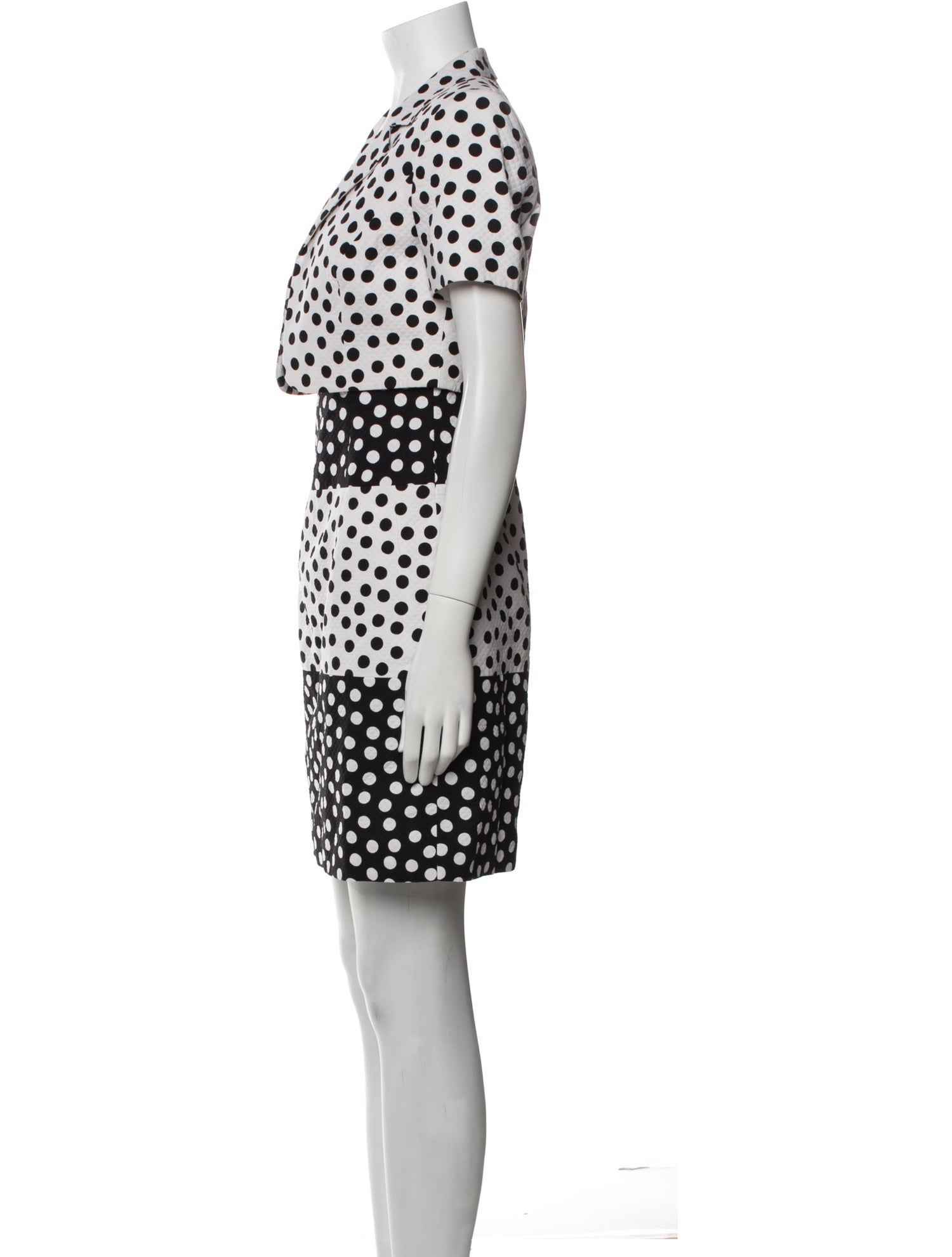 Escada Polka Dot Print Dress Set