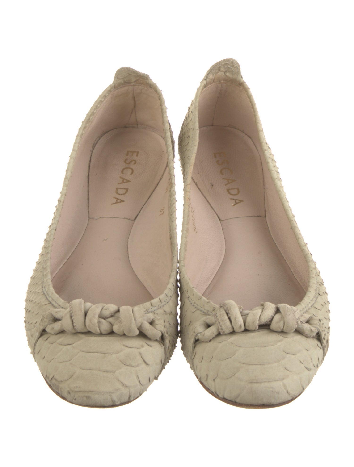 Escada Patterned Ballet Flats