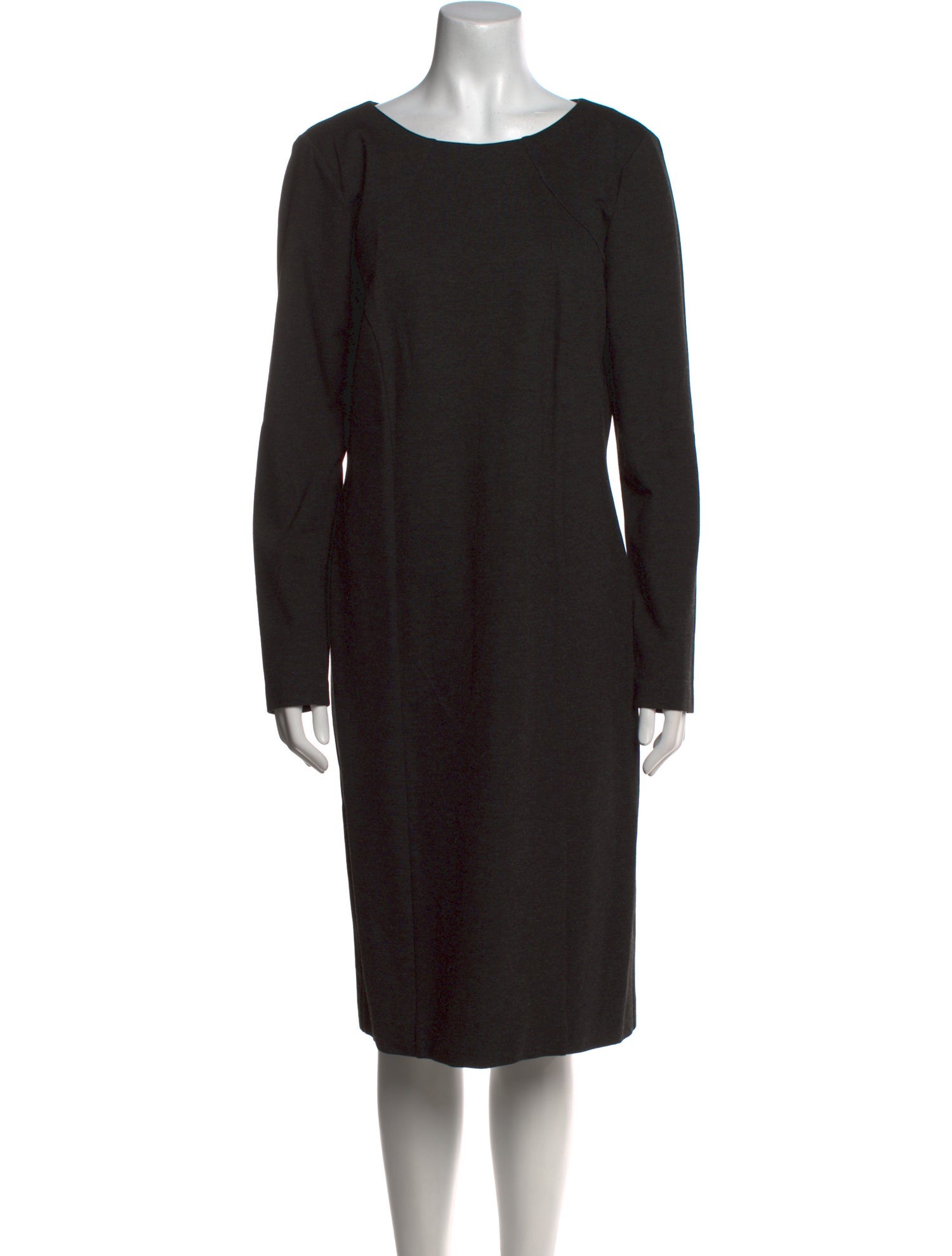 Escada Bateau Neckline Midi Length Dress