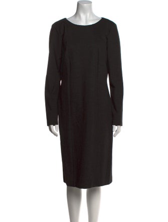 Escada Bateau Neckline Midi Length Dress