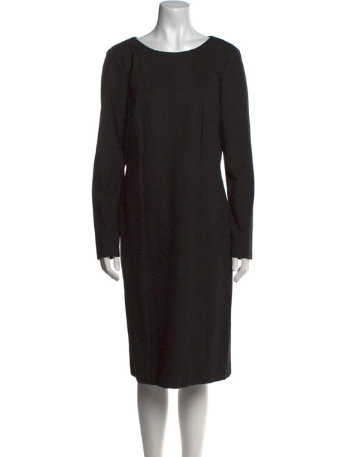 Escada Bateau Neckline Midi Length Dress