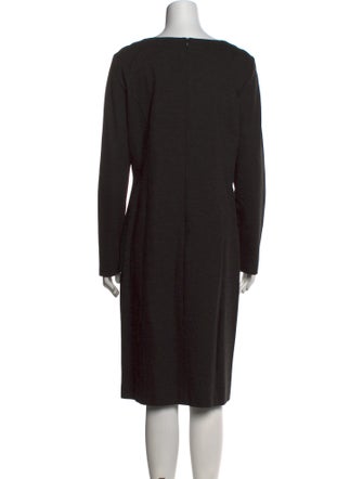 Escada Bateau Neckline Midi Length Dress