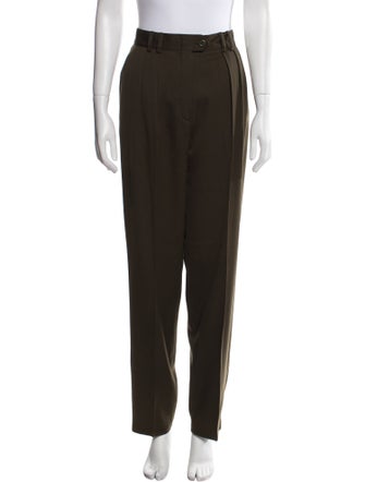 Escada Virgin Wool Straight Leg Pants