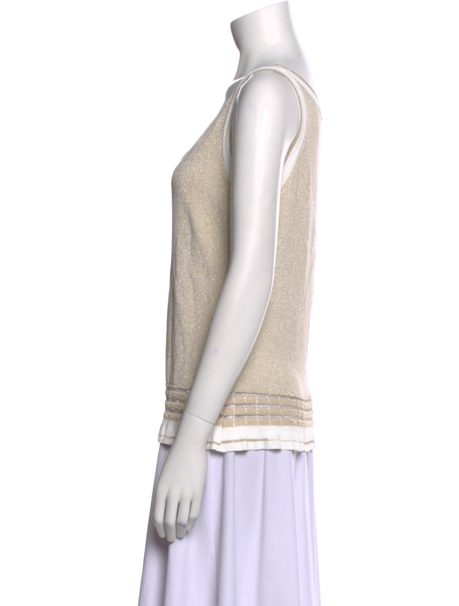 Escada Scoop Neck Sleeveless Top