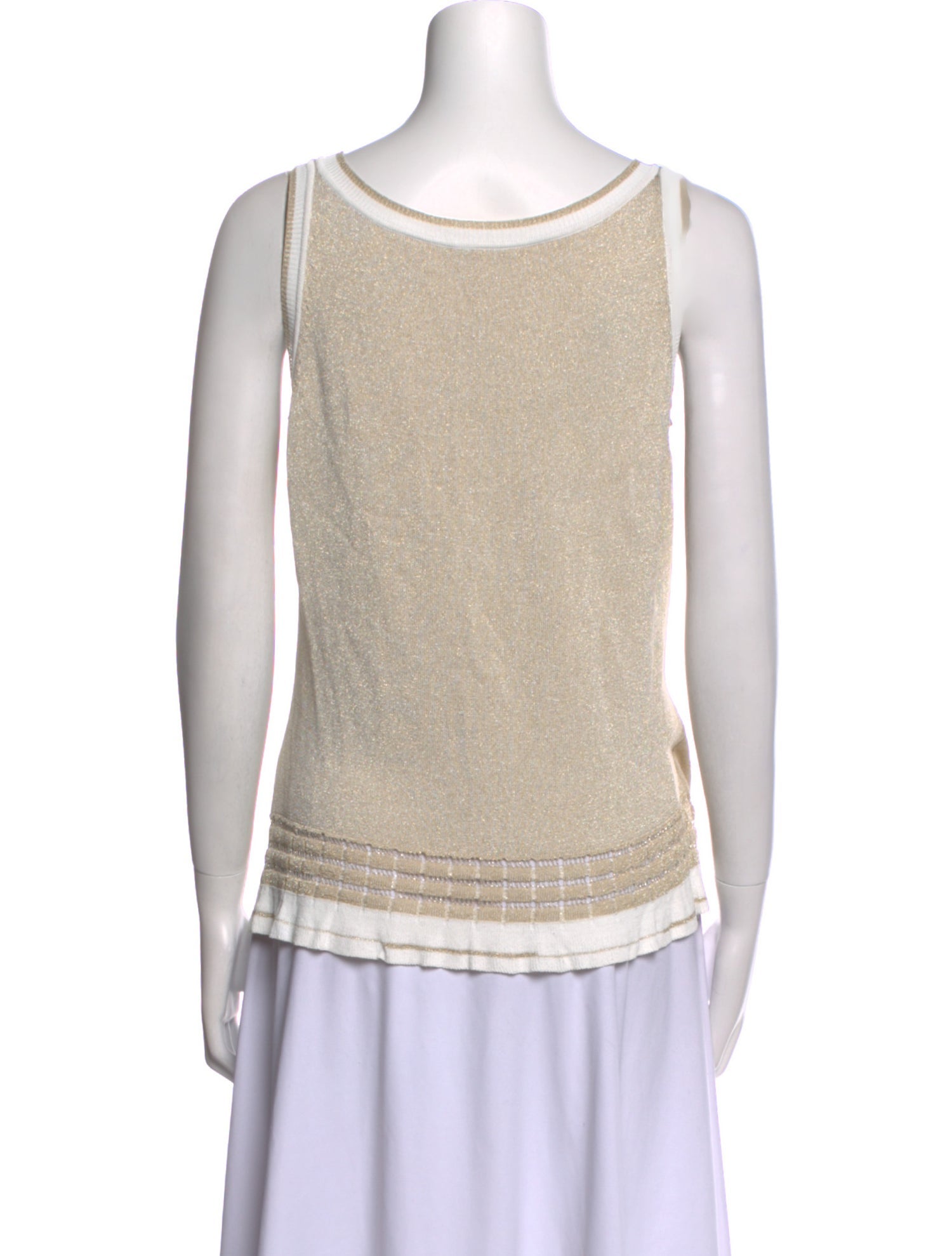 Escada Scoop Neck Sleeveless Top