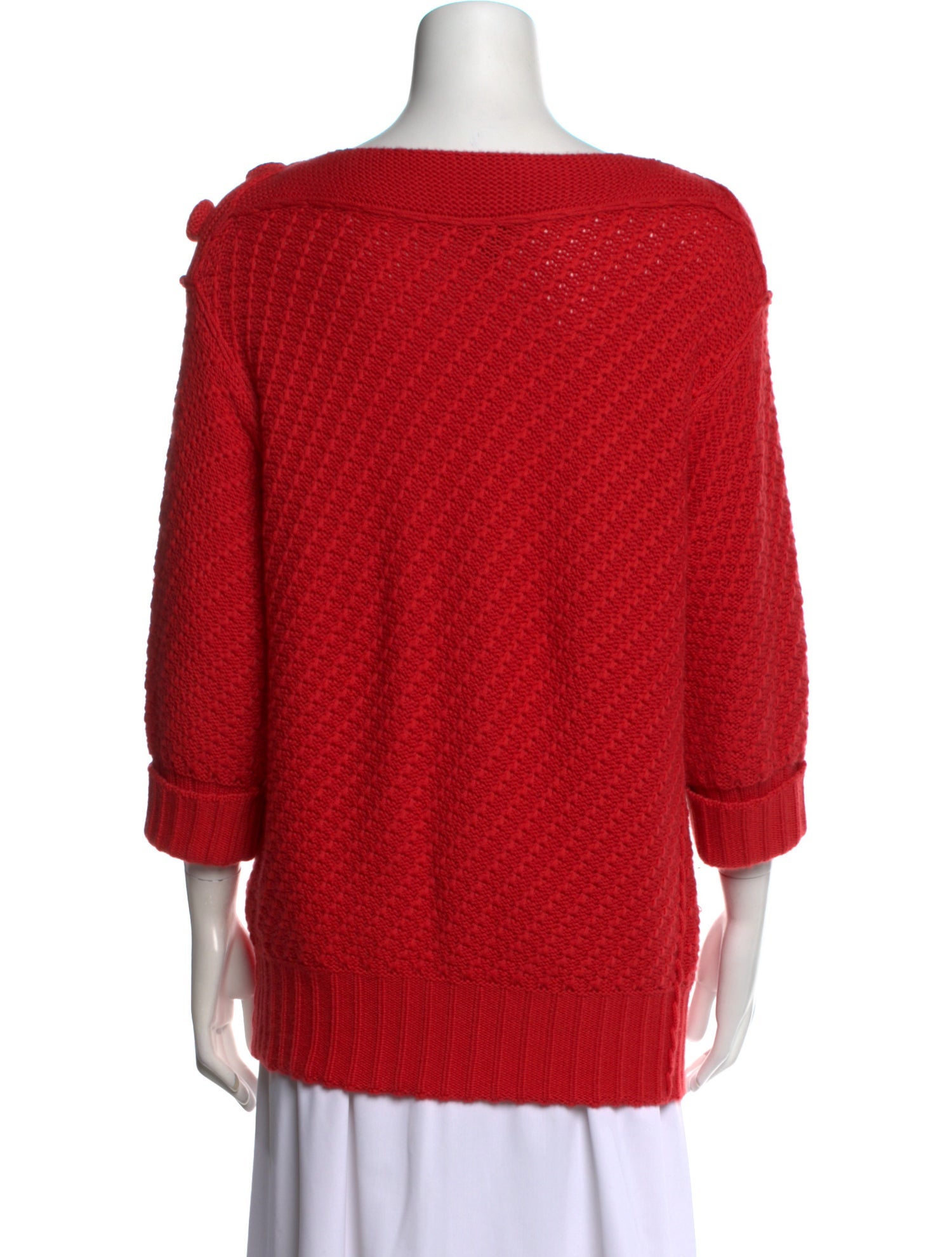 Escada Cashmere Bateau Neckline Sweater